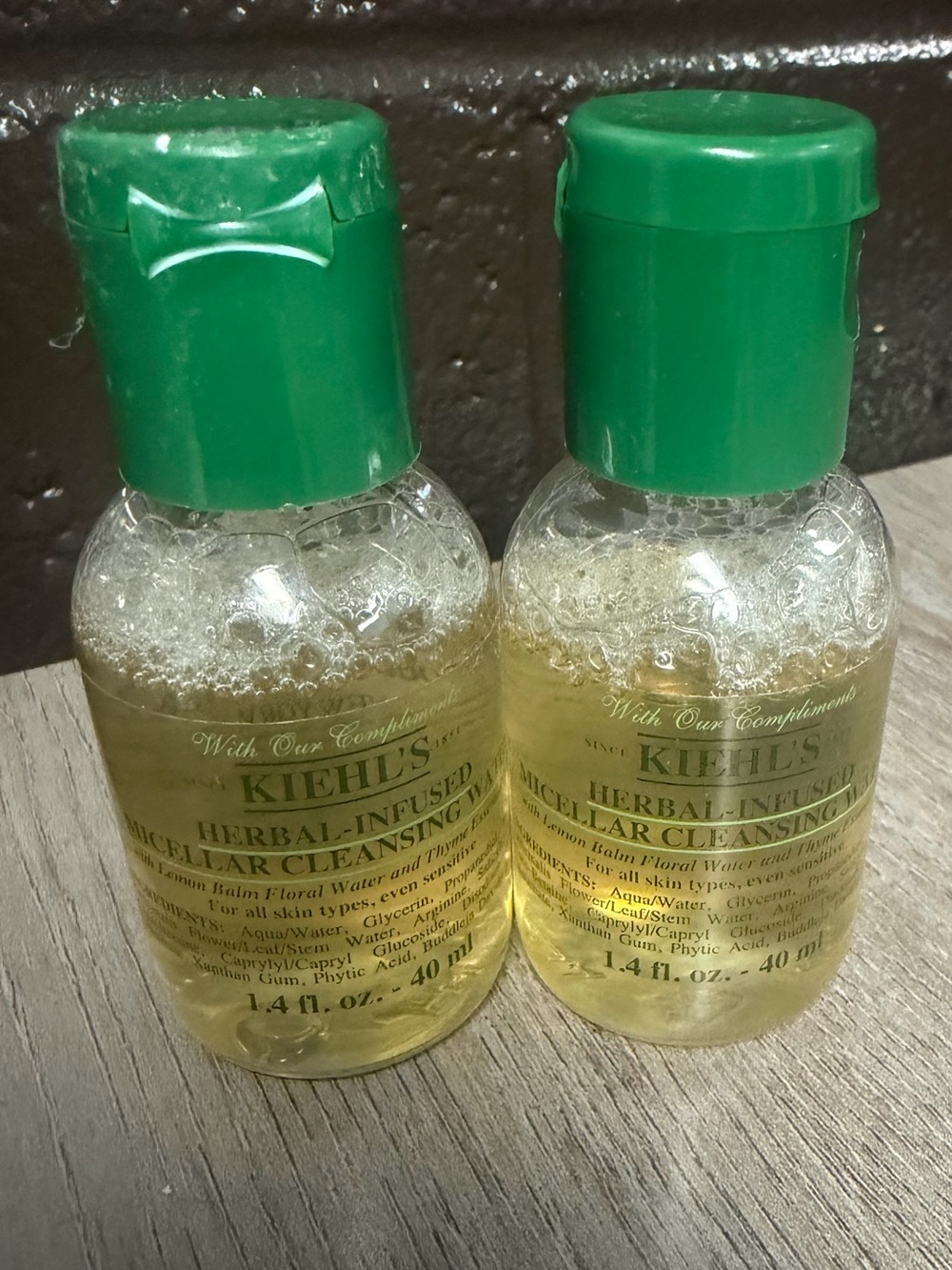 Kiehl's Micellar Cleansing Water -Travel Size Set of 2 - 1.4 fl oz each - Picture 3 of 3